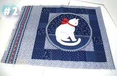 White Cat Pillow Panels by V.I.P print @Cranston Print Works Co Simple Treasures