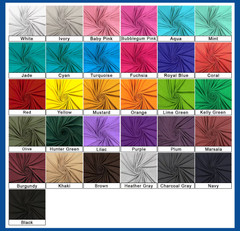 Cotton Jersey Spandex Fabric – By The Yard & Bolt – Buy More/Save More!