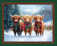 MDG – Christmas – Highland Quilting And Crafting Fabric Panel 🎄🎄
