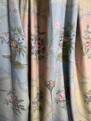 Joan Kessler Concord Fabric Floral Pink Pastel French Country Cotton Bows /BDFG4