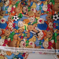 Jellybean Junction School Time Fabric Material Animals Sports Referee Sewing 55″