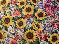 Quest For A Cure Charleston Garden 1523 Northcott Floral Cotton Fabric 1/2 Yard