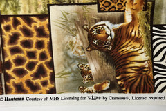Safari Fabric Giraffe, Zebra, Tiger VIP Cranston Sold by the yard