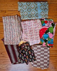 Fabric for Quilting, Crafts- Cotton ~Multi color, different designs ~ 1 Lb 9 Oz
