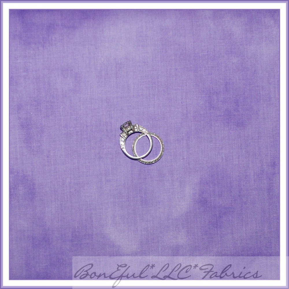 BonEful Fabric FQ Cotton Quilt Pastel Purple Marble Tea Dye Blender Soft Texture