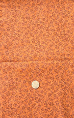 1 3/8 Yds Abstract Artsy Flowers Fabric Generic Autumn Leaf Foliage