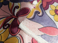 Butterflies Pink Fabric Shiny Satin Polyester JOANN 58″ wide x 73″ long ~2 Yards