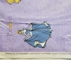 DISNEY Dancing PRINCESSES Sparkle Cotton Fabric 4-7/8 Yards x 45″ Springs