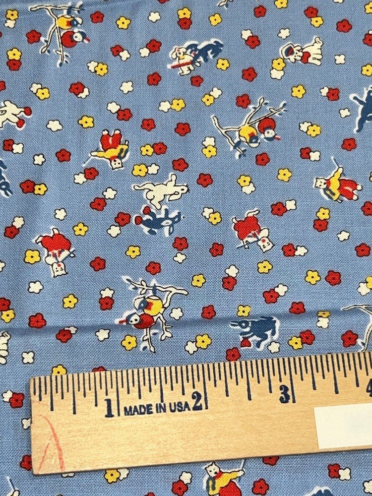 Moda 30s Playtime 100% cotton fabric by the yard 36×44 Sky Blue 23373 17