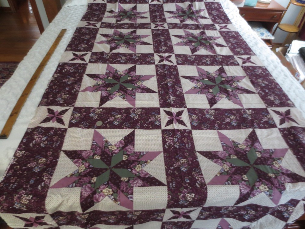 5185. OZARK CALICO by Fabri-Quilt STAR “Cheater” COTTON FABRIC–44″ x 9.75 yds.