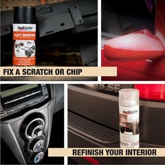 Vinyl & Fabric Spray Paint, Flat Black, 11 oz – Durable, Quick-Dry, Multi-Surfac