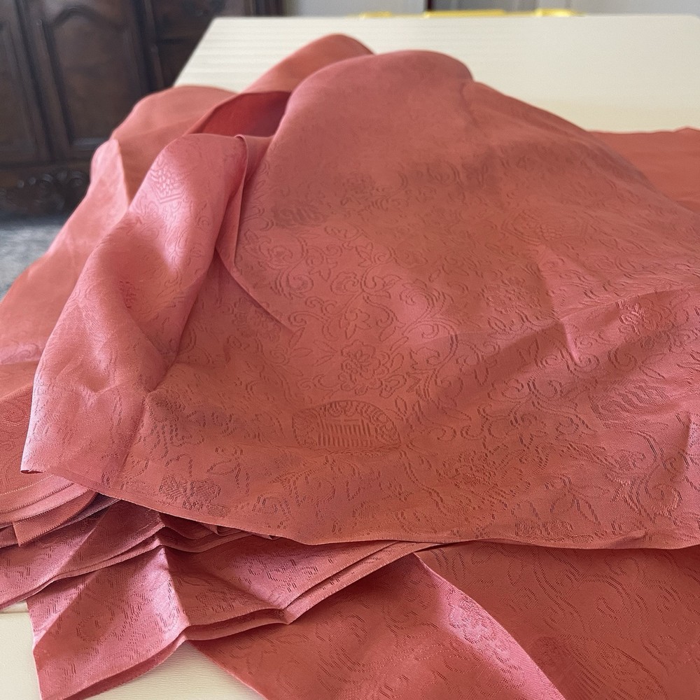 SILK PEACH PINK FABRIC 3 Yards x 21 Inches Wide or 108 Inches