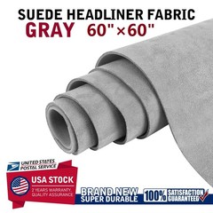 80×60Inch Light Grey Headliner Fabric Material for Car/Truck/SUV Roof Upholstery
