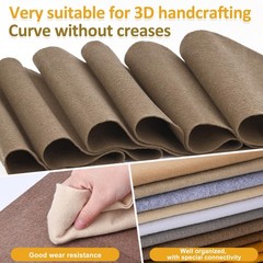 12 Rolls 8″X35″ 1.4Mm Thick Soft Felt Fabric Sheet 12 Assorted Brown Series Colo