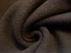 Luxury 100% Boiled Wool Fabric Material TAUPE