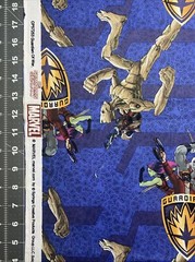 Marvel Guardians Of The Galaxy Groot Cotton Fabric 1/2 Yard (18 By 44”) New