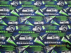 SEATTLE SEAHAWKS – BRAND NEW COLORS 58″ WIDE 1/2 YARD PIECE – 100% COTTON #4