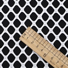 39 X 66 Inches Mesh Fishnet Fabric Net Cloth 10mm Hole for Sportswear Hat Lined