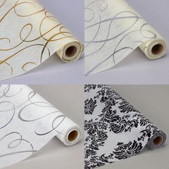 19” x 10 YDS NON WOVEN DESIGN PATTERN FABRIC DECORATIVE ROLL