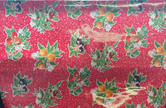 Oilcloth Fabric Summer Fruit Red Pattern Sold in Yard or Bolt