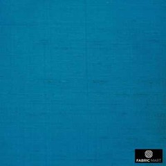Turquoise Blue 100% Pure Silk Dupioni Fabric by the Yard, 1 Yard Blue Silk