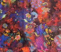RJR Flourish Cotton Digiprint Bright Mod Paisley Quilting Fabric BT Half Y #4