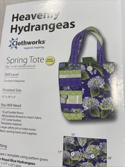 Annie’s Creative Quilters Fabric + Pattern Heavenly Hydrangeas Collect FQ081 New