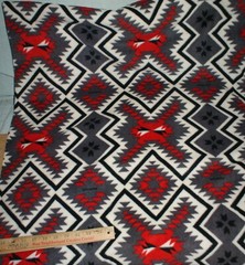 Southwest Design Fleece Fabric 1 Y + 20″ X 60″ W Western Craft Fast Shipping