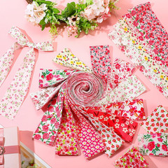 60Pcs Pink Floral Jelly Cotton Fabric Roll 2.5” X 40” Sewing Quilting Fabric R