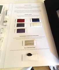 Indochino Suit Fabric Store Samples With Display Case & 2 Fabric Tape Measurers
