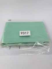 Lot of 2 Pure Silk Habotai Fabric Squares 36×36 8MM Mint Green New Hong Kong