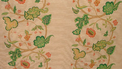 Marvic Textiles Watered Silk Moire Floral Curtain Upholstery Cushion Fabric