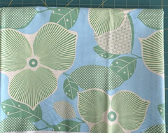 Amy Butler Fabric Midwest Modern Optic Blossom Pastel Green, Blue Lg Floral 2.33