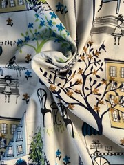 Fabric – OOP Waverly French Paris City Scene Cafe Culture Toile De Jouy Sold BTY