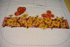 4 Vintage 1981 Dan River Apron & More Panel Pattern Sewing Lot Santa Floral