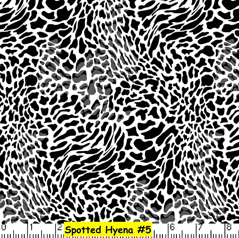 WILD ANIMAL Cheetah or Hyena looking PRINT 100% COTTON FABRIC by the yard #5