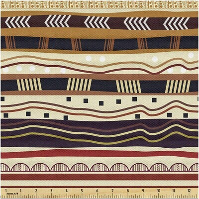 Tribal Pattern Waterproof Fabric 108×58 inches