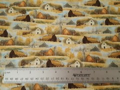 Wild Pheasants BTY Hautman Brothers Quilting Treasures Barns Fields