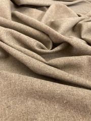 3 YDS Handwoven Natural Taupe Wool – Rustic Tweed SOFT Homespun 63″ wide 7.4 oz
