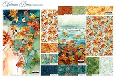Northcott – Autumn Breeze – Branches – Light Green, Fabric BTY