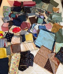 9lbs Cut Quilting Calico Fabric in Various Colors and Size Pcs