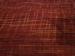 Thick plaid red flannel material Dark Red 42 X 53 Camping And Other Outside Gear