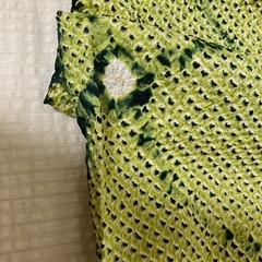 @@scraps, Japanese kimono silk fabric / shibori, tie dyeing F19
