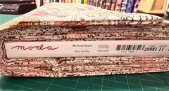 MODA My Secret Garden 100% cotton fabric by yard 36×44 20981 11 Garden Seed imag