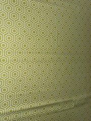 Emma & Mila Green Modern Geometric Hexagon Fabric – 100% Cotton ~ By The Yard
