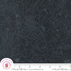 Moda GILDED 11533 14 Black Ink Floral ALLI K DESIGNS Quilt Fabric