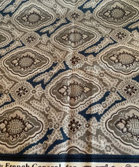 French General HTF OOP “Roue Indienne” Blue Cotton Quilt Fabric #13684 – 1/2 Yd