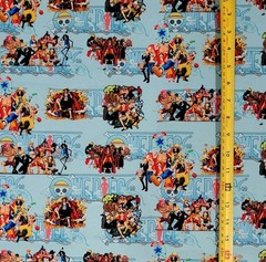 ONE PIECE BLUE ANIME 1 YARD FABRIC ( 36″ X 58″ ) BRAND NEW