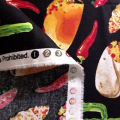 Street Tacos & Cacti Fiesta Cotton Fabric 44″x36″ Precut Yard