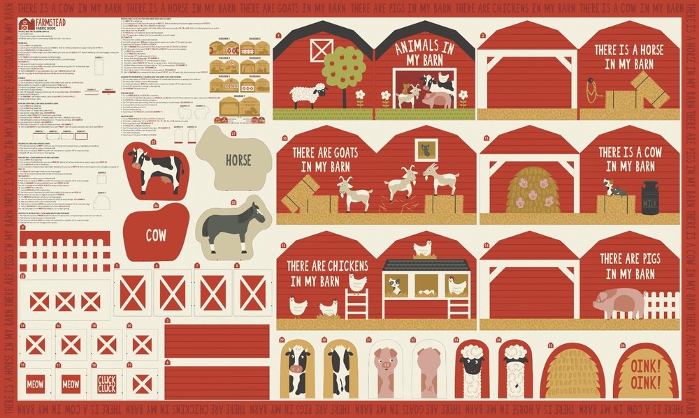Farmstead Panel 20909 11 by Stacy Iest Hsu for Moda Fabrics – 36″ x 60″